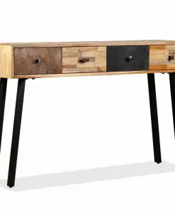 vidaXL Console Table 120x30x76 cm Solid Reclaimed Teak