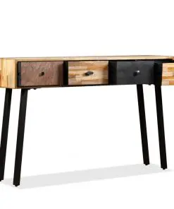 vidaXL Console Table 120x30x76 cm Solid Reclaimed Teak
