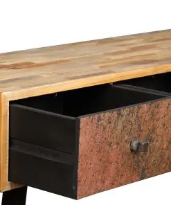 vidaXL Console Table 120x30x76 cm Solid Reclaimed Teak