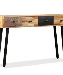vidaXL Console Table 120x30x76 cm Solid Reclaimed Teak