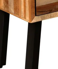 vidaXL Side Cabinet with 6 Drawers 70x30x76 cm Solid Reclaimed Teak