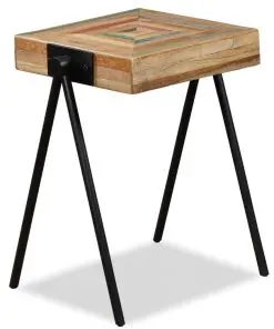vidaXL Side Table Solid Reclaimed Teak