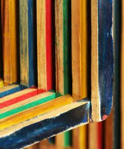 vidaXL Wall Shelf Set 3 pcs Multicolour Solid Reclaimed Teak