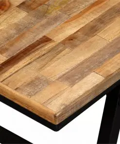 vidaXL Bench Reclaimed Teak and Steel 110x35x45 cm