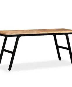 vidaXL Bench Reclaimed Teak and Steel 110x35x45 cm