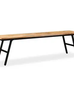vidaXL Bench Reclaimed Teak and Steel 160x35x45 cm vidaXL Bench Reclaimed Teak and Steel 160x35x45 cm