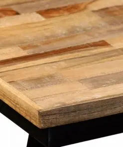 vidaXL Bench Reclaimed Teak and Steel 160x35x45 cm