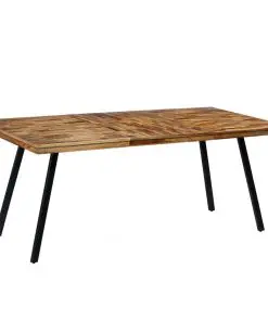 vidaXL Dining Table Reclaimed Teak and Steel 180x90x76 cm