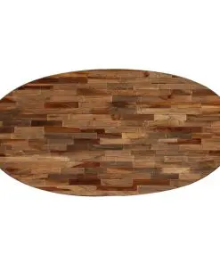 vidaXL Coffee Table Solid Reclaimed Teak Oval 120x60x30 cm