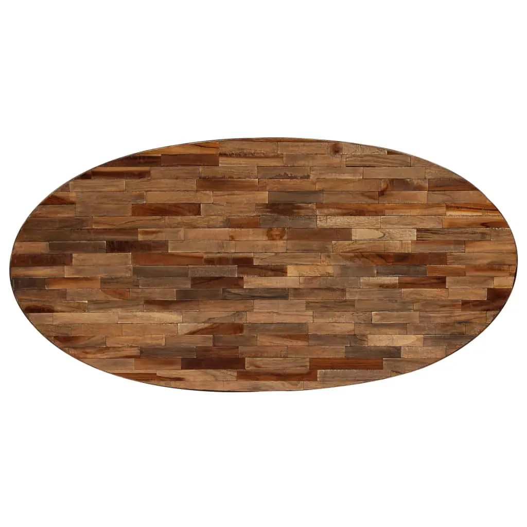vidaXL Coffee Table Solid Reclaimed Teak Oval 120x60x30 cm