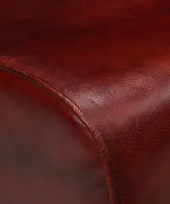 vidaXL Bench Genuine Leather Brown 160x28x50 cm