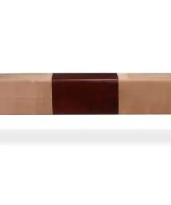 vidaXL Bench Genuine Leather and Canvas Beige and Brown 160x28x50 cm