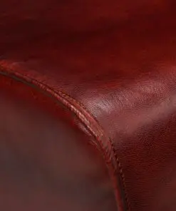 vidaXL Bench Genuine Leather Brown 40x30x45 cm