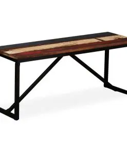vidaXL Bench Solid Reclaimed Wood 110x35x45 cm