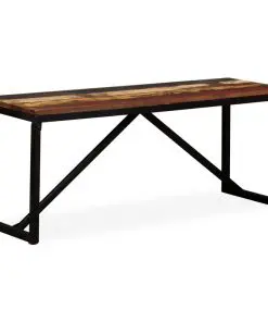 vidaXL Bench Solid Reclaimed Wood 110x35x45 cm
