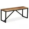 vidaXL Bench Solid Mango Wood 110x35x45 cm vidaXL Bench Solid Mango Wood 110x35x45 cm