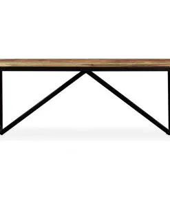 vidaXL Bench Solid Mango Wood 110x35x45 cm