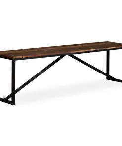 vidaXL Bench Solid Reclaimed Wood 160x35x45 cm