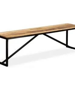vidaXL Bench Solid Mango Wood 160x35x45 cm