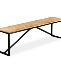 vidaXL Bench Solid Mango Wood 160x35x45 cm