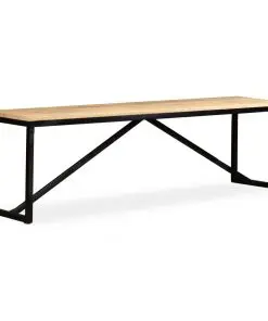 vidaXL Bench Solid Mango Wood 160x35x45 cm