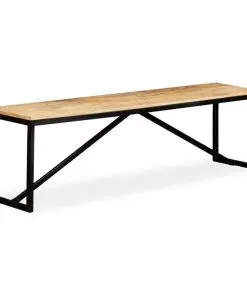 vidaXL Bench Solid Mango Wood 160x35x45 cm