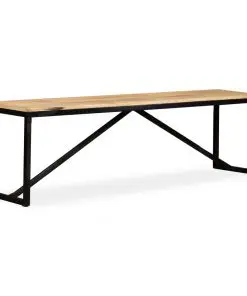 vidaXL Bench Solid Mango Wood 160x35x45 cm