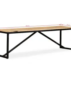 vidaXL Bench Solid Mango Wood 160x35x45 cm