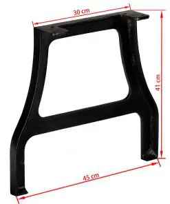 vidaXL Coffee Table Legs 2 pcs A-Frame Cast Iron