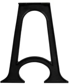 vidaXL Dining Table Legs 2 pcs with Arched Base A-Frame Cast Iron