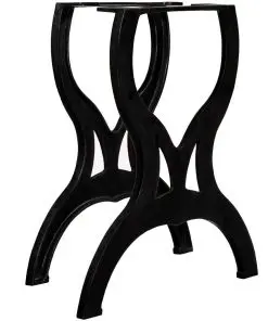 vidaXL Dining Table Legs 2 pcs X-Frame Cast Iron