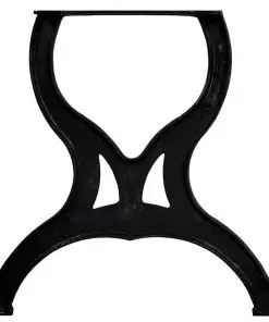 vidaXL Dining Table Legs 2 pcs X-Frame Cast Iron