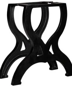 vidaXL Coffee Table Legs 2 pcs X-Frame Cast Iron