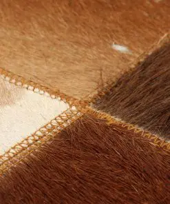 vidaXL Storage Bench Genuine Leather and Solid Mango Wood 80x44x44 cm