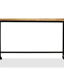 vidaXL Dining Table Solid Mango Wood and Steel 120x60x76 cm