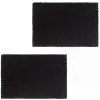 vidaXL Doormats 2 pcs Coir 24 mm 50×80 cm Black