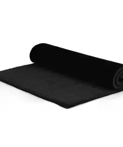 vidaXL Doormat Coir 24 mm 100×100 cm Black