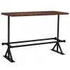 vidaXL Bar Table Solid Reclaimed Wood Dark Brown 150x70x107 cm vidaXL Bar Table Solid Reclaimed Wood Dark Brown 150x70x107 cm
