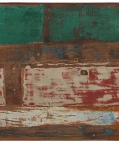 vidaXL Bar Table Solid Reclaimed Wood Multicolour 60x60x107 cm