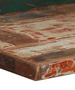 vidaXL Bar Table Solid Reclaimed Wood Multicolour 60x60x107 cm