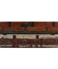 vidaXL Bar Table Solid Reclaimed Wood Multicolour 180x70x107 cm