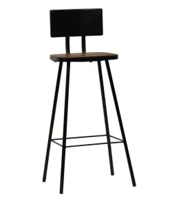 vidaXL Bar Chairs 2 pcs Solid Reclaimed Wood