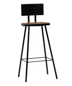 vidaXL Bar Chairs 2 pcs Solid Reclaimed Wood