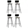 vidaXL Bar Chairs 4 pcs Solid Reclaimed Wood vidaXL Bar Chairs 4 pcs Solid Reclaimed Wood