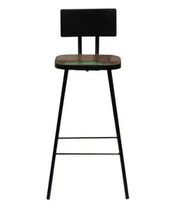 vidaXL Bar Chairs 2 pcs Solid Reclaimed Wood