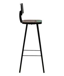 vidaXL Bar Chairs 2 pcs Solid Reclaimed Wood