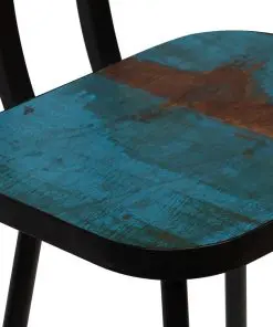 vidaXL Bar Chairs 2 pcs Solid Reclaimed Wood