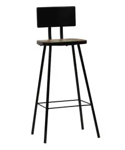 vidaXL Bar Chairs 2 pcs Solid Reclaimed Wood