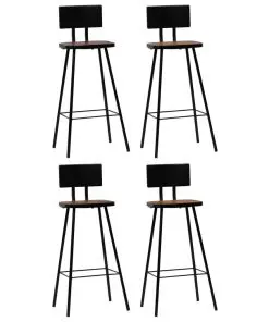 vidaXL Bar Set 5 Piece Solid Reclaimed Wood