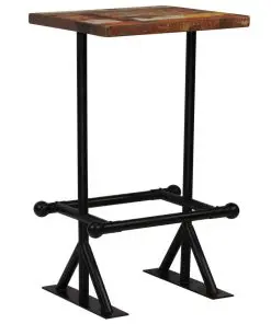 vidaXL Bar Set 3 Piece Solid Reclaimed Wood Multicolour